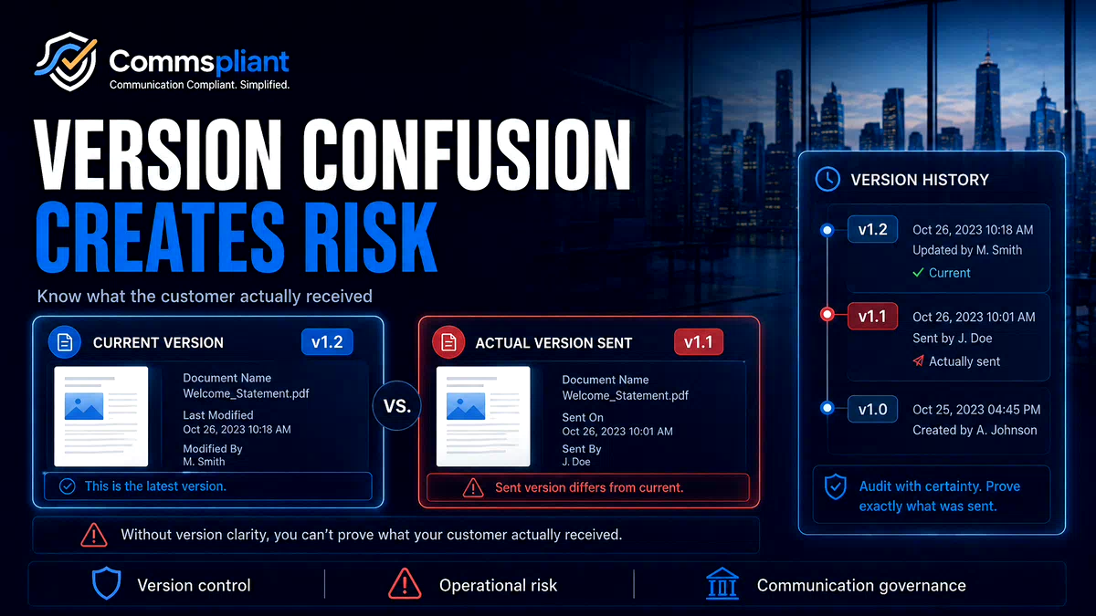 Why Version Confusion Creates Risk in Regulated Communications
