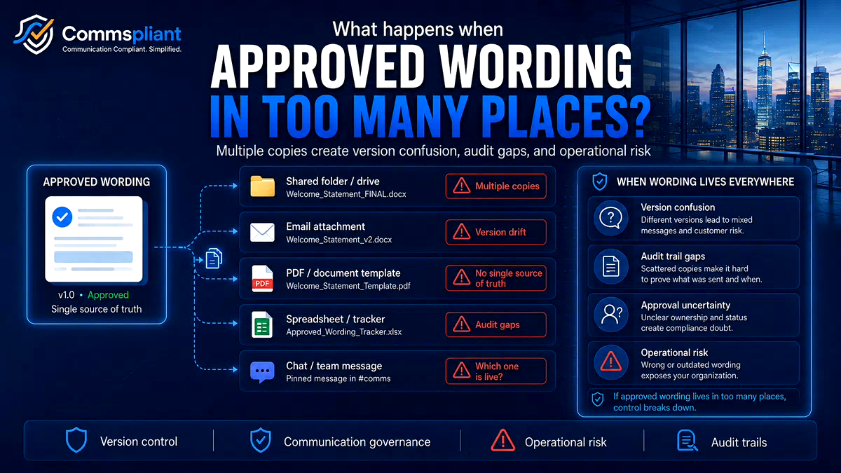 What Happens When Approved Wording Lives in Too Many Places?