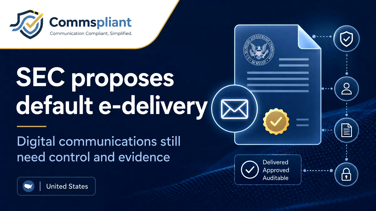 SEC proposes default e-delivery: why digital communications still need control and evidence